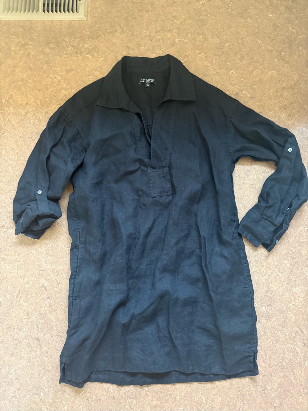 J. Crew women’s Black Linen dress/cover-up